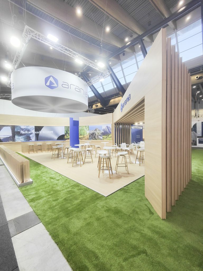 We built and designed Arania's booth at Blechexpo