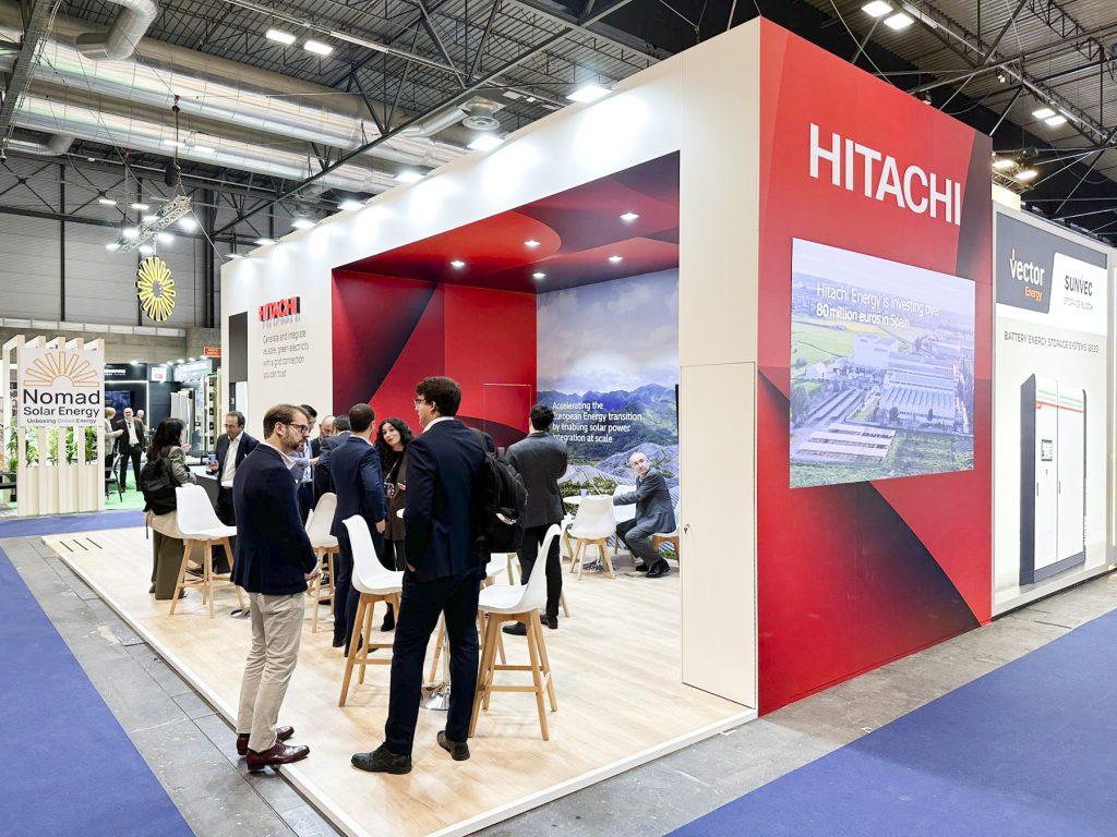 We built and designed Hitachi's booth at Genera